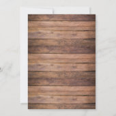 Carte De Remerciements 50e anniversaire du Mariage Floral rustique (Dos)