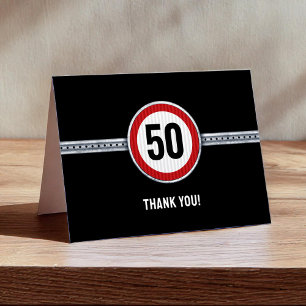 Carte De Remerciements 50e anniversaire - TOUT ÂGE