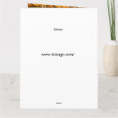 Carte De Remerciements 50e Wedding Anniversary Gold Bamboo White Pearl (Dos)