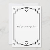 Carte De Remerciements 5 photo add message black text flat note card (Dos)