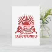 Carte De Remerciements 5 Ténets De Taekwondo (Debout devant)