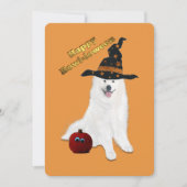 Carte De Remerciements 5 X 7 Po. Halloween plat Samoyed (Devant)