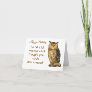 Carte De Remerciements 60 year old Birthday Card 