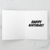 CARTE DE REMERCIEMENTS 60E ANNIVERSAIRE 60 FUNNY GREETING CARD (Intérieur)