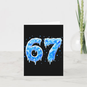 Carte De Remerciements 67 Six Seven 6-7 Glace - Mème Brainrot Drôle Ado K