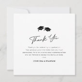 Carte De Remerciements 6 Diplôme conjoint photo (Dos)