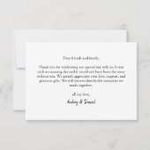 Carte De Remerciements 6 Moments préférés en collage photo personnalisé (Dos)