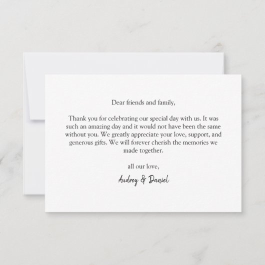 Carte De Remerciements 6 Moments préférés en collage photo personnalisé (Dos)