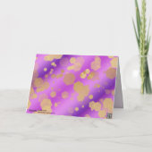 Carte De Remerciements 6e 33e 47e 48e anniversaire du Mariage Améthyste (Dos)