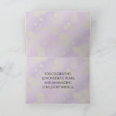 Carte De Remerciements 6e 33e 47e 48e anniversaire du Mariage Améthyste (Intérieur)