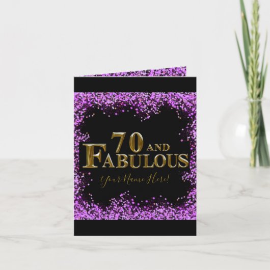 Carte De Remerciements 70e anniversaire  (Devant)