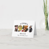 Carte De Remerciements 70th birthday Photo Collage established 1956 (Devant)