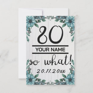 Carte De Remerciements 80 Alors Quoi - Drôle 80e anniversaire