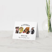 Carte De Remerciements 80th birthday Photo Collage established 1946 (Devant)