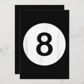 Carte De Remerciements 8 Ball pool Hall Tees, poison de Shark Lover (Devant / Derrière)