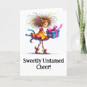 Carte De Remerciements * 8 Cadeau de Noël Whimsical coloré AP97