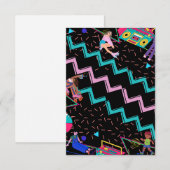 Carte De Remerciements 90 rétro (Devant / Derrière)