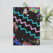 Carte De Remerciements 90s Rétro  (Debout devant)