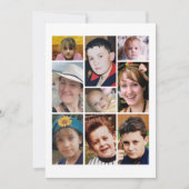 Carte De Remerciements 9 photo add message white (Devant)