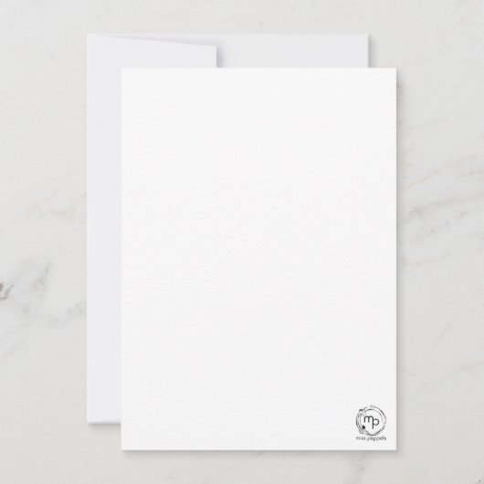 Carte De Remerciements À chaque étape, le sort de Noël grandit (Dos)