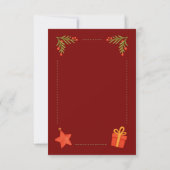 Carte De Remerciements A cute glittery snowman (Dos)