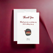 Carte de remerciements à double face