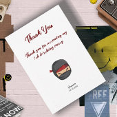 Carte de remerciements à double face