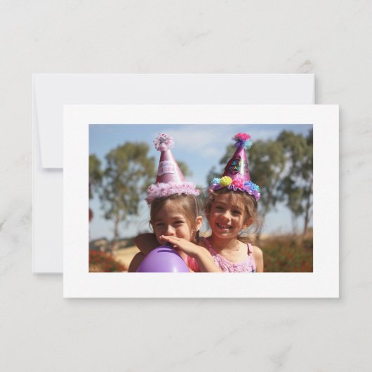 Carte de remerciements à double face (Dos)