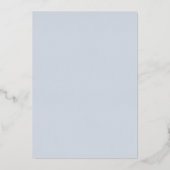 Carte de remerciements à huile Baptême Bleu Cadre  (Verso)