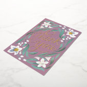 Carte de remerciements à huile de jonquille à main (Rotation)