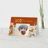 Carte de remerciements à huile de Mariage de terre (Recto)