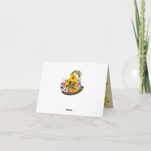 Carte de remerciements à la main (Dos)