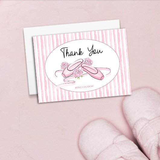 Carte De Remerciements A Little Ballerina is on the Way