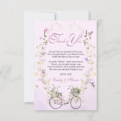 Carte De Remerciements A Little Wildflower Spring Baby Shower  (Devant)
