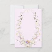Carte De Remerciements A Little Wildflower Spring Baby Shower  (Dos)