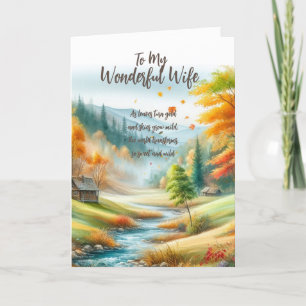 Carte De Remerciements À ma merveilleuse épouse...