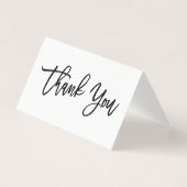 Carte de remerciements à main chic (Front)