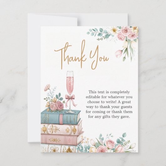 Carte De Remerciements A New Chapter Thank You Card (Devant)