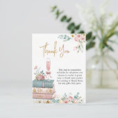 Carte De Remerciements A New Chapter Thank You Card (Debout devant)