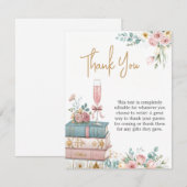 Carte De Remerciements A New Chapter Thank You Card (Devant / Derrière)