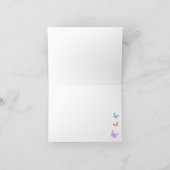 Carte de remerciements à papillon arc-en-ciel - Co (Intérieur)