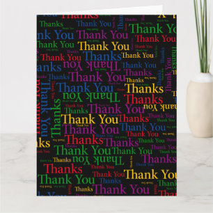 Carte De Remerciements A Thankful Type To Say Thank
