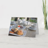 Carte de remerciements à thé à la crème (Dos)