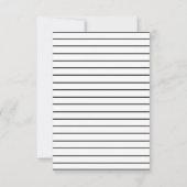 Carte de remerciements à thème Blue Doughnut (Dos)