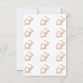 Carte de remerciements à thème occidental (Dos)