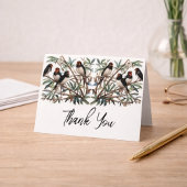 Carte de remerciements À Thème Oiseau