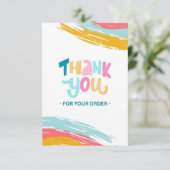 Carte de remerciements à thème Rainbow (Debout devant)