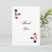 Carte de remerciements à thème Vegas (Debout devant)