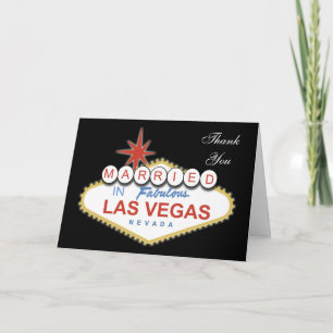 Carte de remerciements à thème Vegas