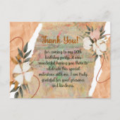 CARTE DE REMERCIEMENTS À THÈME VINTAGE customisé (Devant)